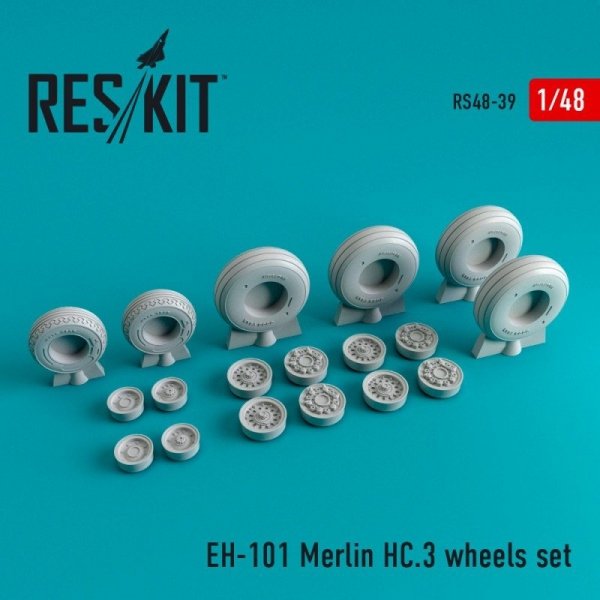 RESKIT RS48-0039 EH-101 Merlin HC.3 wheels set 1/48