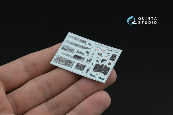 Quinta Studio QD+48551 MiG-21R (grey cockpit panels) 3D-Printed &amp; coloured Interior on decal paper (Eduard) (with 3D-printed resin parts) 1/48