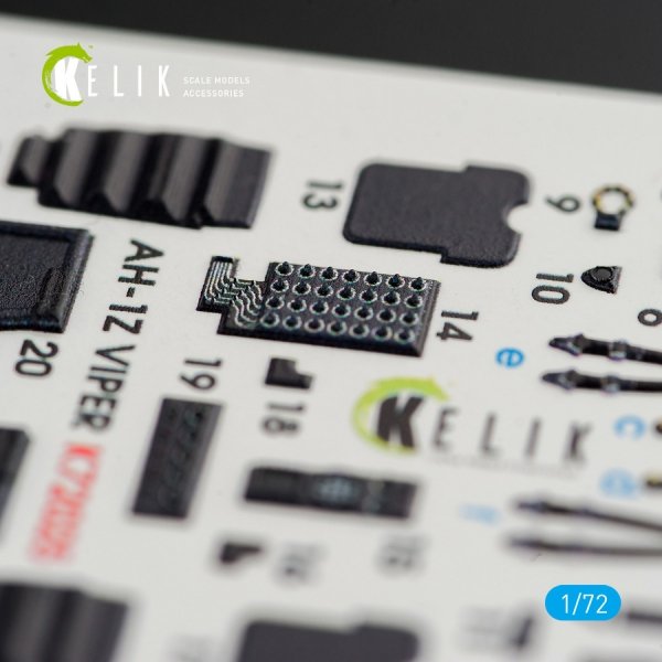 Kelik K72025 AH-1Z "Viper" interior 3D decals for Dream Model kit (1/72)