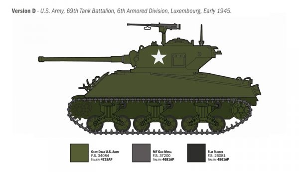 Italeri 96440 M4A3 76mm WET SHERMAN 1/35