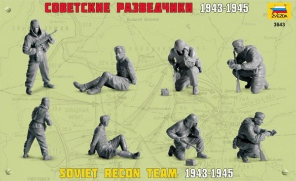 Zvezda 3643 Soviet Reconnaissance Team 1943 - 1945 (1:35)