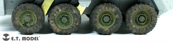 E.T. Model ER35-011 US ARMY Stryker Armored Vehicle Weighted Road Wheels For AFV Club 1/35
