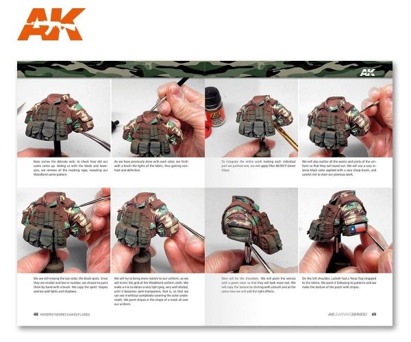 AK Interactive AK247 AK LEARNING 08: MODERN FIGURES CAMOUFLAGES (English)