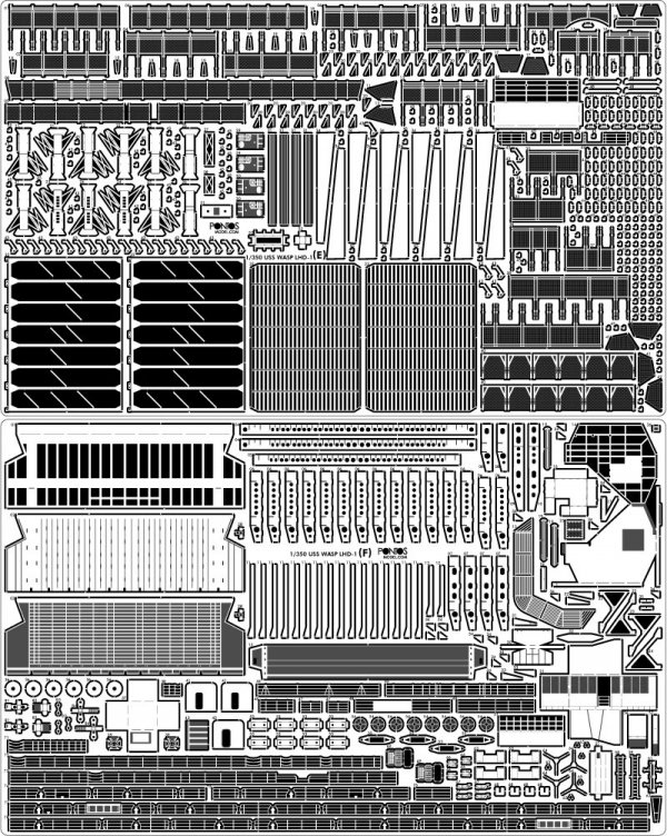 Pontos 37041F1 USS LHD-1 Wasp Detail Up Set 1/350