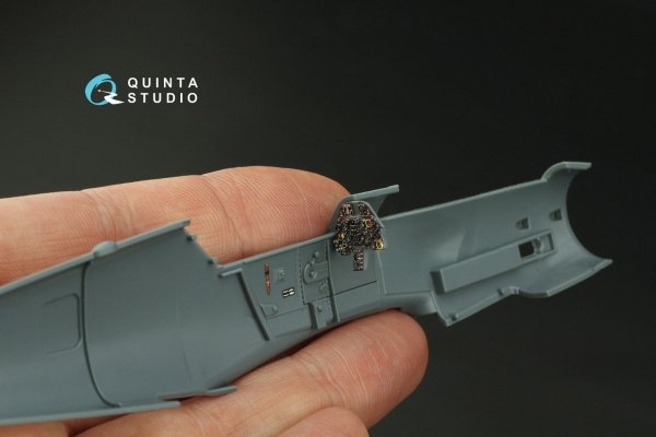 Quinta Studio QD48420 Bf 109K-4 3D-Printed &amp; coloured Interior on decal paper (Eduard) 1/48