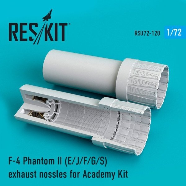 RESKIT RSU72-0120 F-4 E/J/F/G/S Phantom II exhaust nossles for Academy 1/72