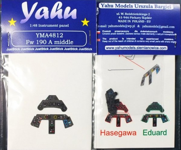 Yahu YMA4812 Fw 190 A middle (Eduard / Hasegawa) 1:48