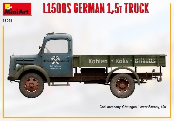 MiniArt 38051 L1500S GERMAN 1,5T TRUCK 1/35