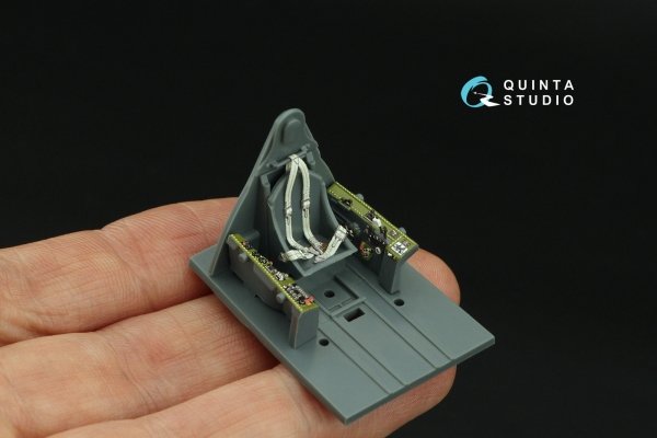 Quinta Studio QD48330 F6F-3 Hellcat 3D-Printed &amp; coloured Interior on decal paper (Eduard) 1/48
