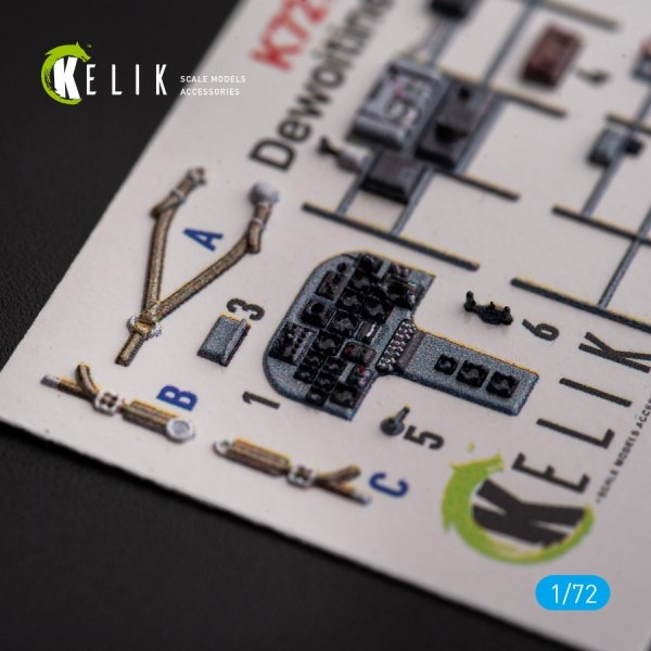 Kelik K72173 Dewoitine D.520 - interior 3D decals for Hobby 2000/Hasegawa kit (1/72)