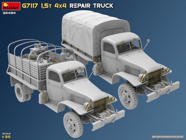 MiniArt 35494 G7117 1,5T 4x4 Repair Truck 1/35