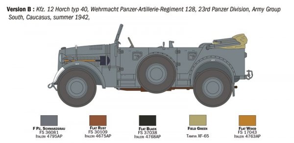 Italeri 6597 Horch 901 Typ 40 Kfz.12 1/35