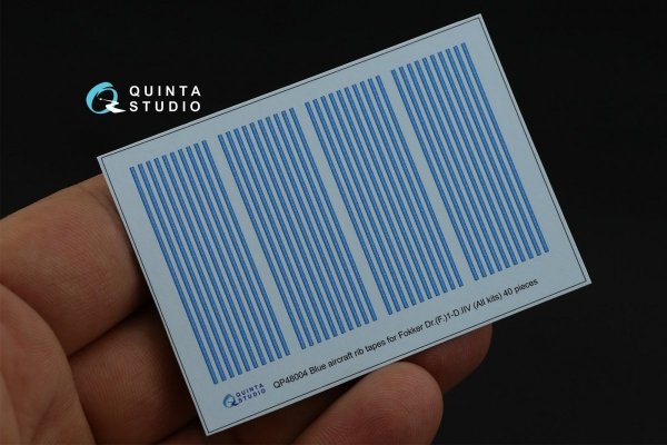 Quinta Studio QP48004 Blue rib tapes for Fokker Dr.(F)I-D.VII 1/48