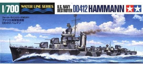 Tamiya 31911 U.S. Navy Destroyer Hammann (DD-412) 1/700