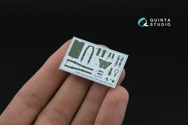 Quinta Studio QD48613 Jaguar Gr.1A 3D-Printed &amp; coloured Interior on decal paper (Airfix) 1/48