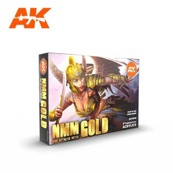 AK Interactive AK11606 NMM (Non Metallic Metal) GOLD Set 6x17 ml