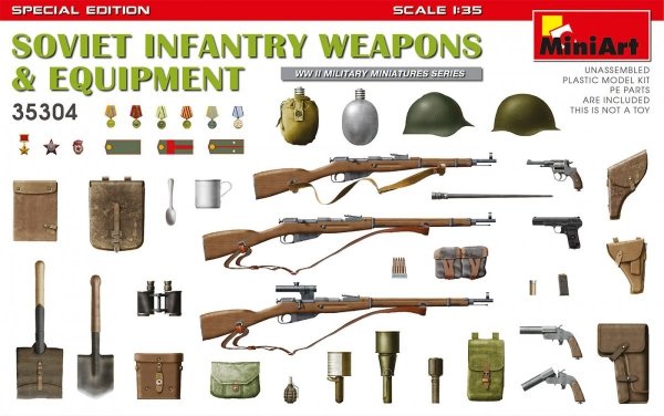 MiniArt 35304 SOVIET INFANTRY WEAPONS &amp; EQUIPMENT. SPECIAL EDITION 1/35