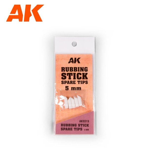 AK Interactive AK9319 RUBBING STICK SPARE TIPS 5MM