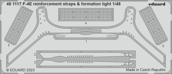 Eduard 481117 F-4E reinforcement straps &amp; formation lights MENG 1/48