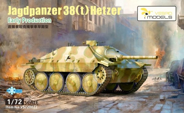 Vespid Models VS720022 Jagdpanzer 38(t) Hetzer Early Production 1/72