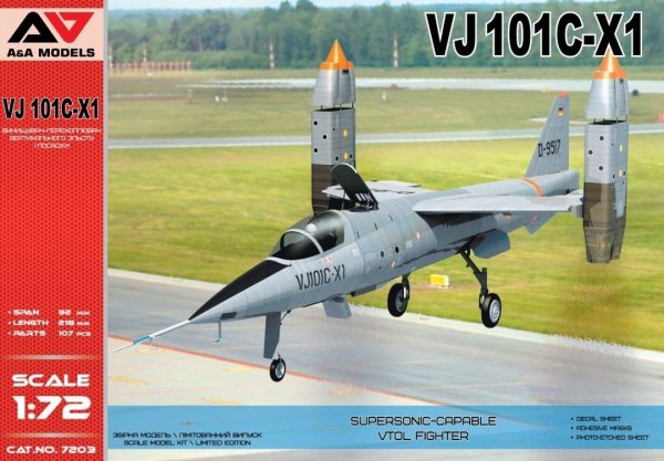 A&amp;A Models 7203 VJ101C-X1 Supersonic VTOL fighter 1/72