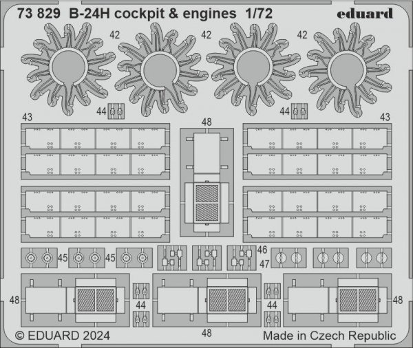 Eduard BIG72183 B-24H AIRFIX 1/72