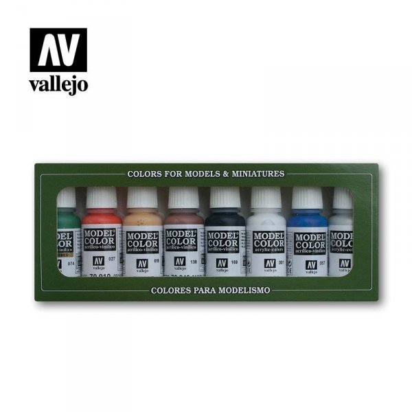 Vallejo 70103 Model Color - Wargame Basic Set  8 x 17 ml (70103)