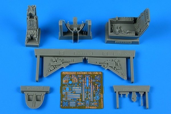 Aires 4860 Harrier GR.1/GR.1A cockpit set 1/48 Kinetic