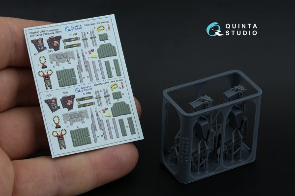 Quinta Studio QR+48093 GRU-7A early, 2 ejection seats for F-14 A (Hasegawa, GWH) 1/48