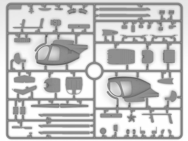 ICM 48370 AH-6J Little Bird US Special Forces Attack Helicopter 1/48