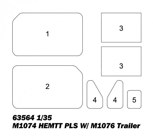 I Love Kit 63564 M1074 HEMTT PLS W/ M1076 Trailer 1/35