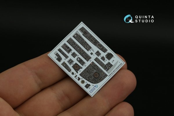 Quinta Studio QDS-48324 A-6E 3D-Printed coloured Interior on decal paper (Kinetic) (Small version) 1/48