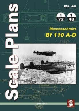 MMP Books 81920 Scale Plans No. 44 Messerschmitt Bf 110 A-D EN