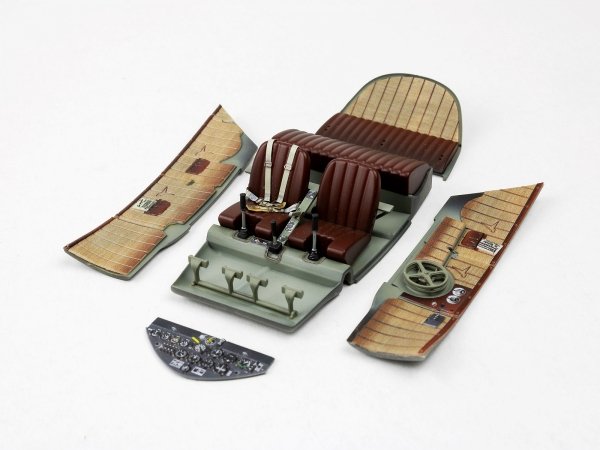 Red Fox Studio QS-32142 Bf 108 Taifun Updated Full Interior for Eduard 3D colored resin IP 1/32