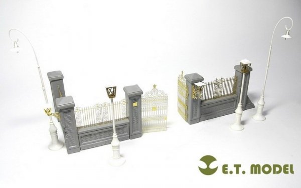 E.T. Model J35-001 Park Gate &amp; Fence FOR MINIART KIT