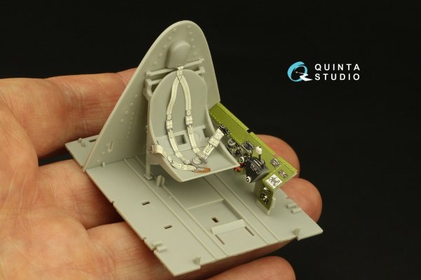 Quinta Studio QD32169 F6F-5N Hellcat 3D-Printed &amp; coloured Interior on decal paper (Trumpeter) 1/32