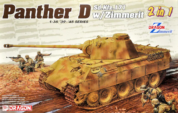 Dragon 6945 Pz.Kpfw. V Sd.Kfz. 171 Panther Ausf. D w/Zimmerit 2 in 1 1/35
