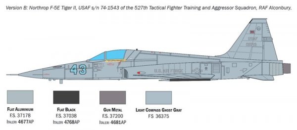 Italeri 2827 F-5E Tiger II 1/48