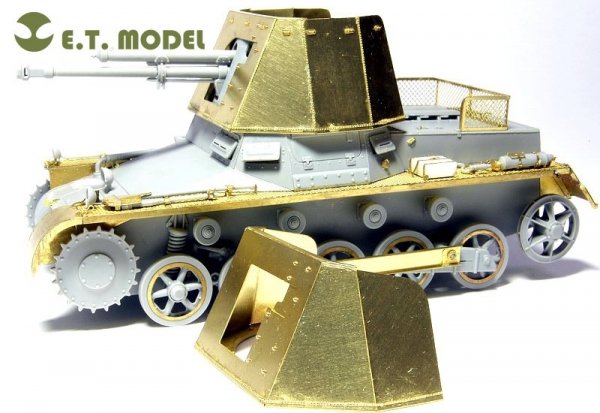 E.T. Model E35-014 WWII German Panzerjager I Fighting Compartment Armor Plates(Early version) (For DRAGON 6230) (1:35)