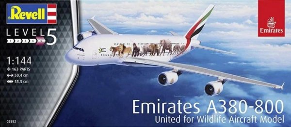 Revell 03882 Airbus A380 Emirates &quot;Wild-Life&quot; 1/144