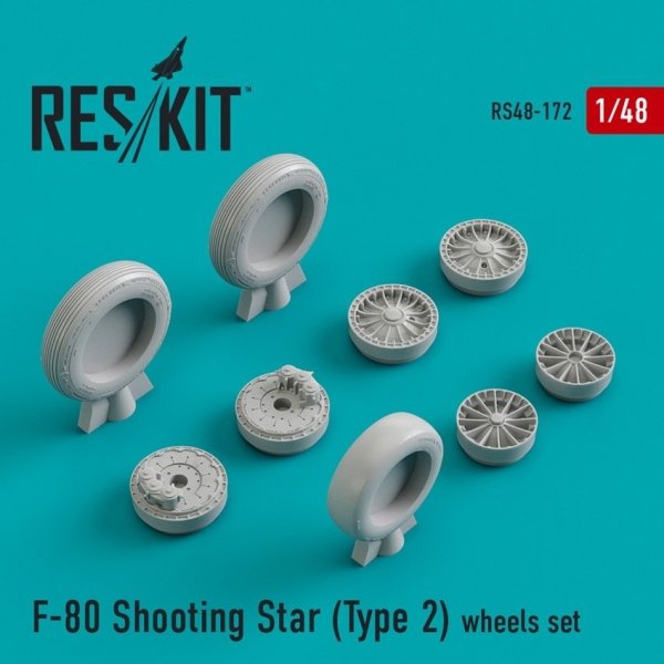 RESKIT RS48-0172 F-80 Shooting Star (Type 2) wheels set 1/48