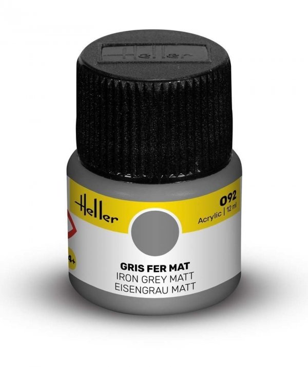 Heller 9092 092 Iron Grey - Matt 12ml