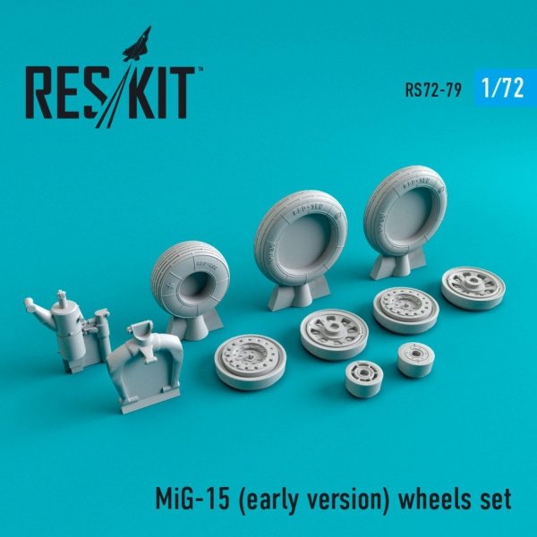RESKIT RS72-0079 MIG-15 (EARLY VERSION) WHEELS SET 1/72