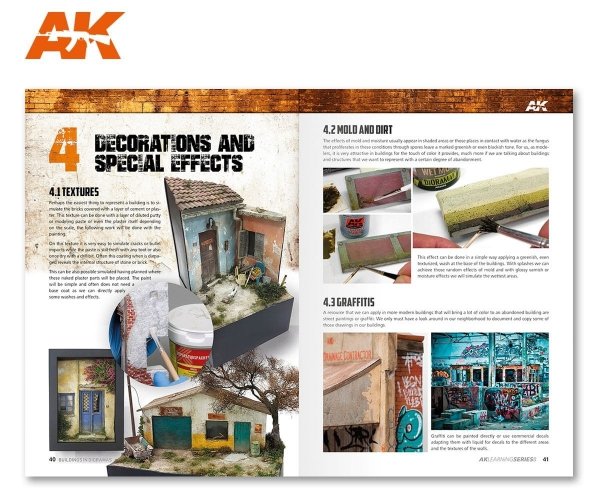 AK Interactive AK256 AK LEARNING 09: THE ULTIMATE GUIDE TO MAKE BUILDINGS IN DIORAMAS (English)