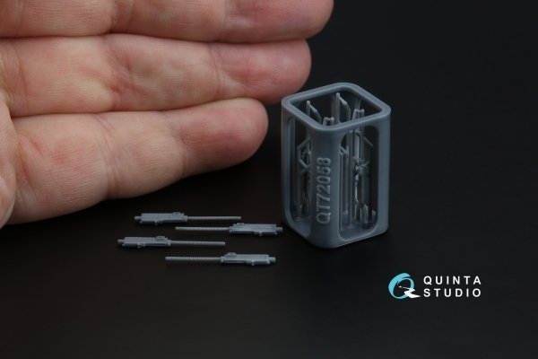 Quinta Studio QT72058 Browning .50 ANM3 Machine Gun, 4 pcs (for all kits) 1/72