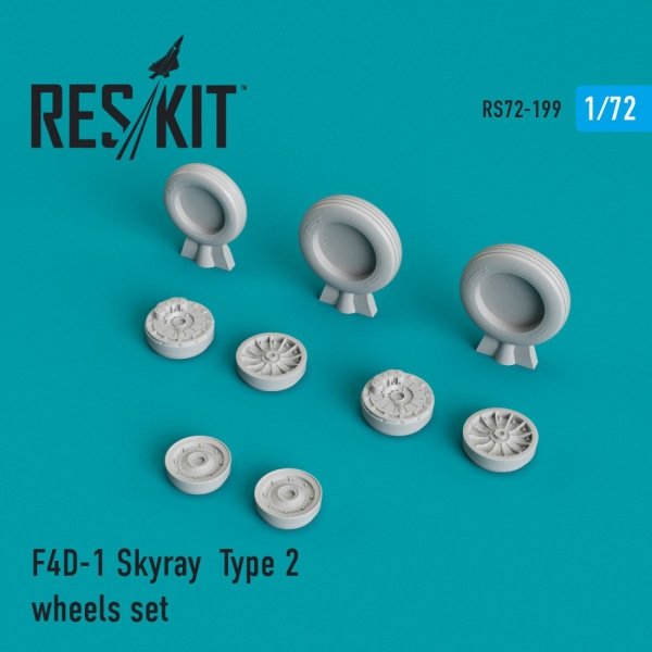 RESKIT RS72-0199 F4D-1 &quot;SKYRAY&quot; TYPE 2 WHEELS SET 1/72