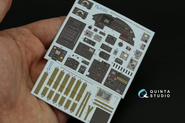 Quinta Studio QD32150 Avro Lancaster B. Mk.I/III 3D-Printed &amp; coloured Interior on decal paper (Border Model) 1/32