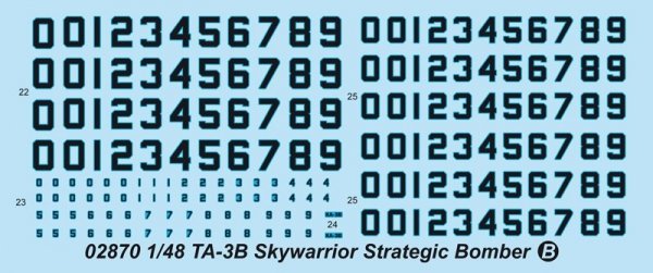 Trumpeter 02870 TA-3B Skywarrior Strategic Bomber (1:48)