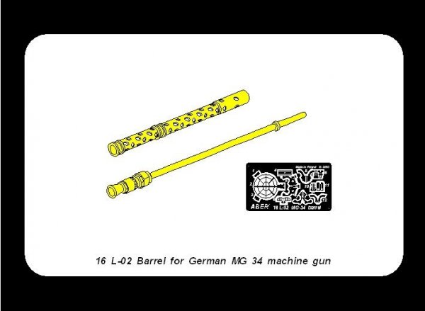 Aber 16L-02 Lufa do niemieckego karabinu maszynowego MG34 / Turned barrel for German machine gun MG34 1/16