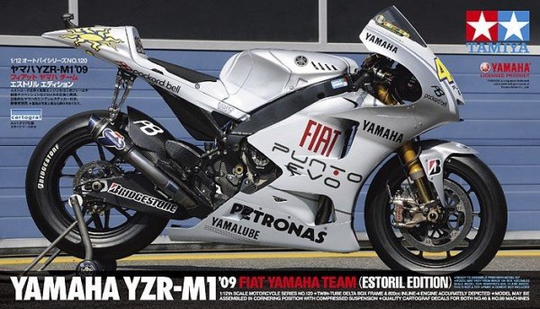 Tamiya 14120 Yamaha YZR-M1 09 Fiat Yamaha Team 1:12